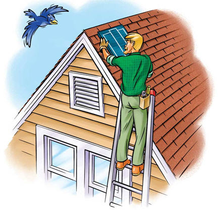 attic fans, ceilings